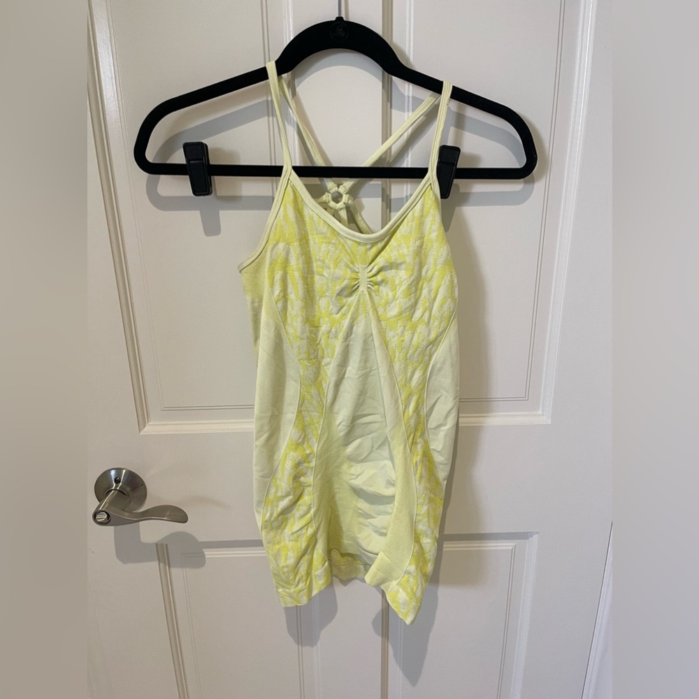 Zella yellow workout top size small
